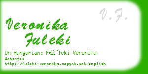 veronika fuleki business card